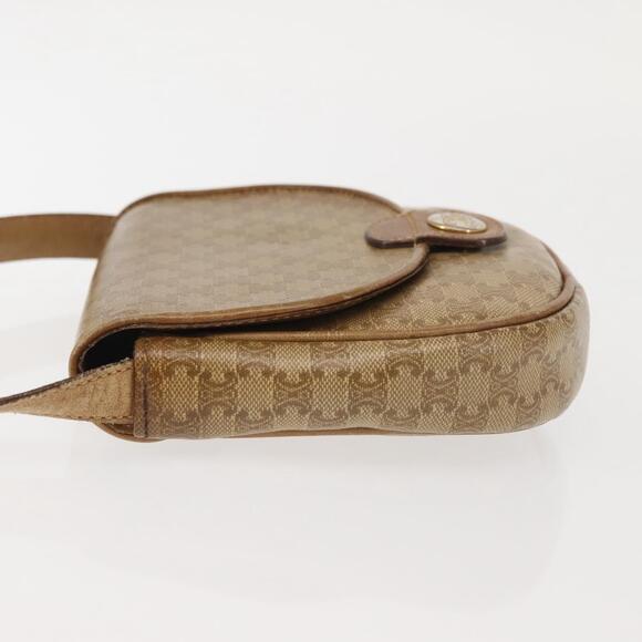 CELINE Macadam Canvas Shoulder Bag Pvc Beige Gold - Picture 5 of 12